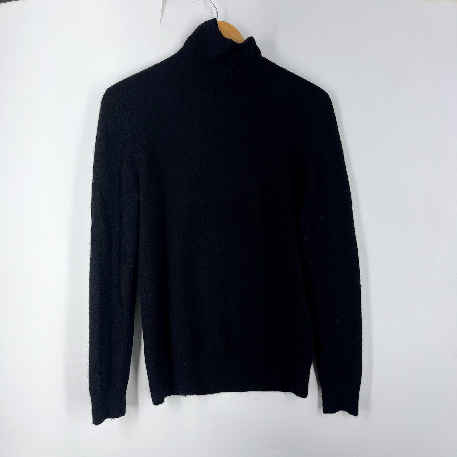 Jennie Liu Womens Turtleneck Knit Sweater Long Sleeve Size S